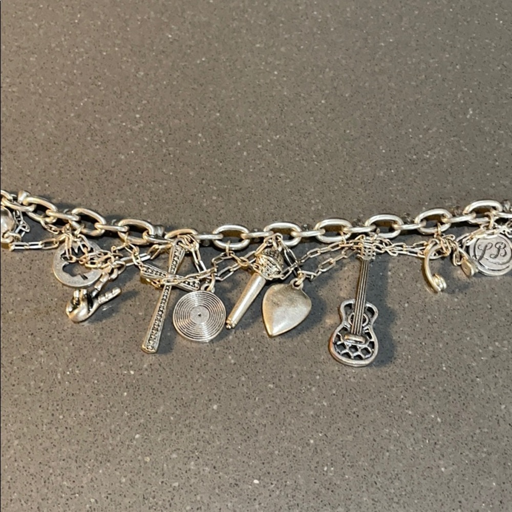 Lucky Brand silver toned charm bracelet